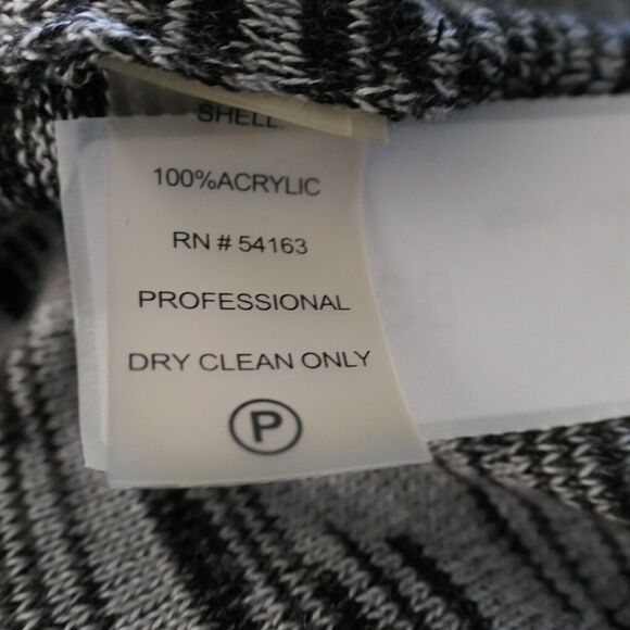 Calvin Klein Sweater Dress Womens M Heather Gray Ribbed Fit Flare Career Classic - Picture 10 of 11